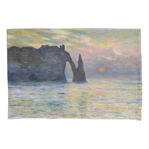 Monet - Manneport, Cliff em Etretat, Sunset
