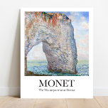 Monet Manneporte perto de Étretat Poster<br><div class="desc">Elegante poster costeira Monet com o Manneporte perto de Étretat - perfeito para amantes de arte e decor doméstico inspirado no oceano.</div>