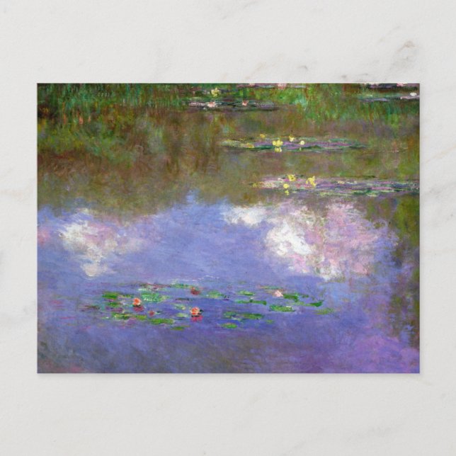 Monet - O Jardim de Íris em Giverny Cartão Postal (Frente)