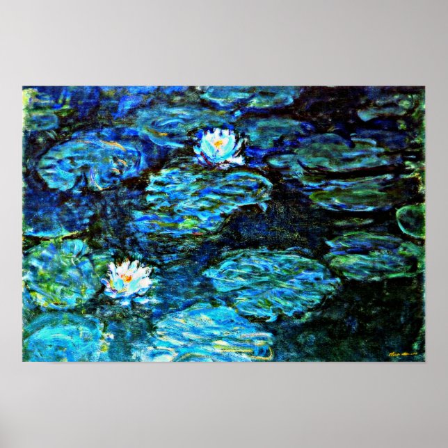 Monet - Poster de Linhas de Água (Frente)
