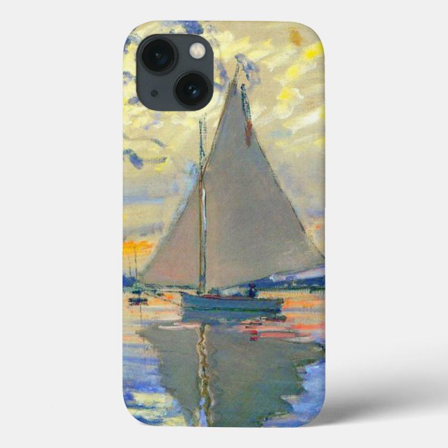 Monet Sailboat no Le Petit-Gennevilliers (Verso)