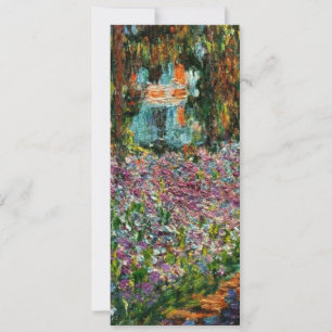 Monet The Artist Garden at Giverny Greeting Card