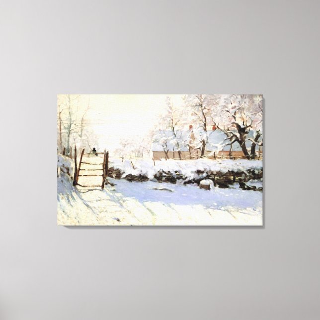 Monet The Magpie 36x23 Canvas (Frente)