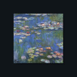 MONET WATER LIES 1916 Blue Stretch Canvas Art<br><div class="desc">O pintor impressionista francês Claude Monet pintou este Lírios-d'Água — 1916, originalmente como um óleo na pintura de canvas a partir das inspirações de seu próprio quintal no início do 20 da França. Com 76 anos de idade quando pintou essa criação de lago d'água, as cataratas de Monet estavam progredindo...</div>