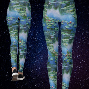 Monet Water Lillies Lindas Leggings De Aquarela