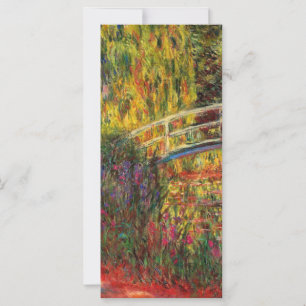 Monet Water Lily Pond and Water Iriss Card