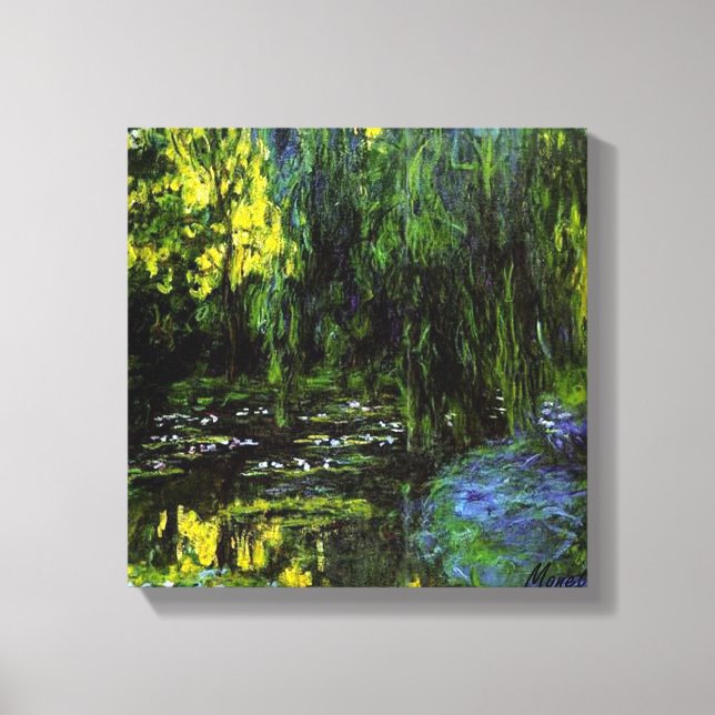 MONET WEEPING WILLOW Stretered Canvas Print (Frente)