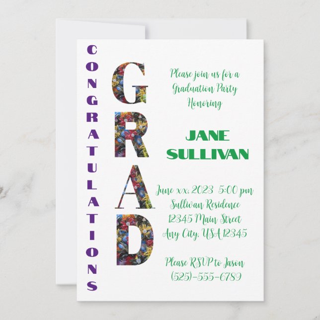 Money Lei Parabéns FORMANDO convite (Frente)