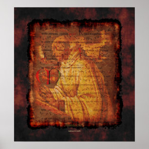 Monge gregoriana & impressão religioso da arte da