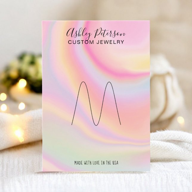 monitor de anel de joias unicórnio (unicorn), cor- (pink rainbow unicorn jewelry ring display)