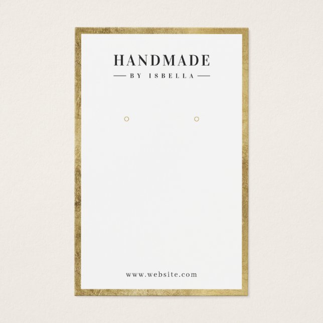 Monitor de brinco de joias personalizadas de borda (Frente)