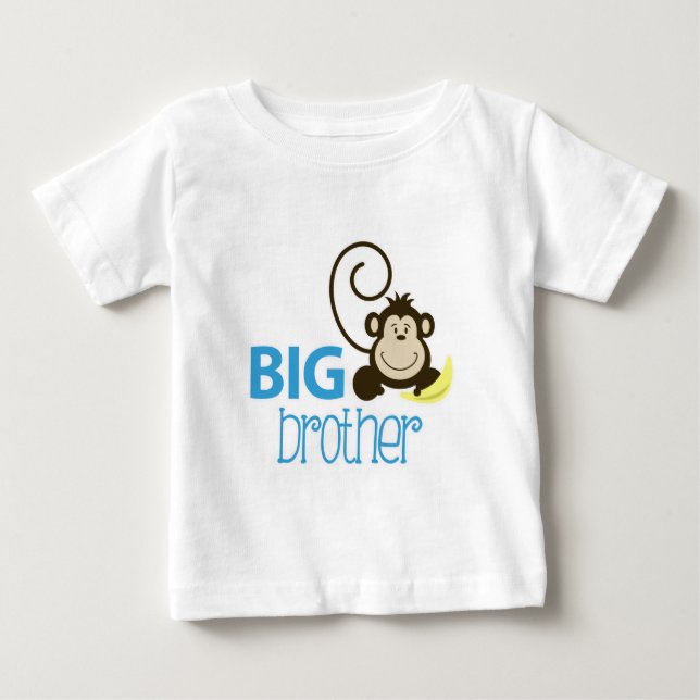 Monkey Criança T-shirt BIG BROTHER (Frente)