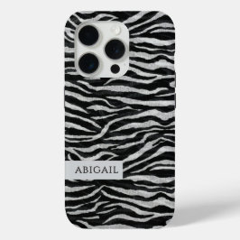 Monochrome Animal Print and Name
