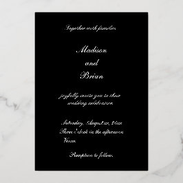 Monocromático Luxuoso: Preto e Branco, Convite