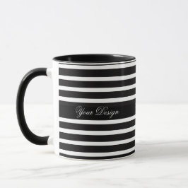 Monocromático Monograma de Xícara de Café
