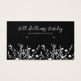 Monocromo Floral ・ Placa de Exibição de Hoops de C