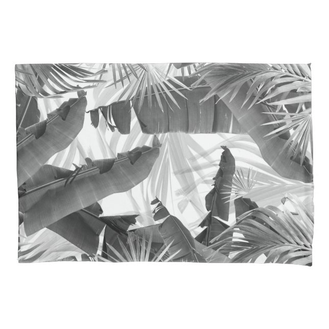 Monocromo Palm Banana Deixa a Felicidade 1 #tropic (Frente)