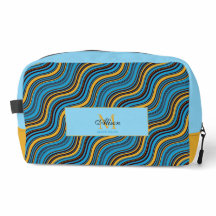 Monogram Geometric Wavy Optical Illusion Pattern 