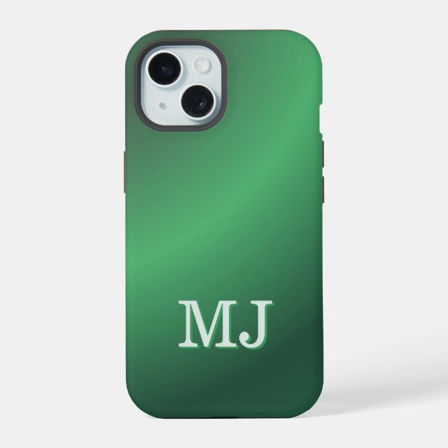 Monogram Modern Green Holiday (Verso)