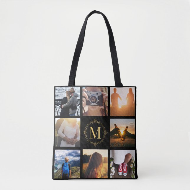 Monograma 8 Quadro LGN III Tote Bag (Frente)