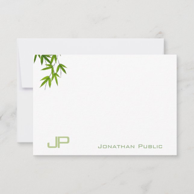 Monograma Aquarela Arte Deixa Modelo simples (Frente)