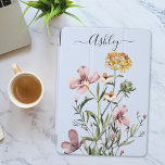 Monograma Aquarela Buquê de flor selvagem nº 1<br><div class="desc">Eleve seu estilo iPad com nosso caso de Buquê de flor selvagem monograma. Proteção e beleza inspiradas na natureza!</div>