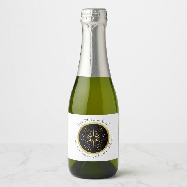 Monograma Art Deco Star Black e Dourado (Frente)