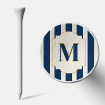 Monograma Azul Elegante Personalizado