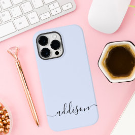 Monograma Azul Feminina de Letra Moderna Personali