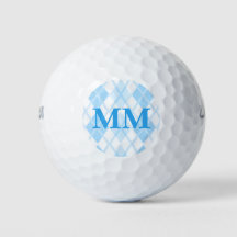 Monograma azul inicial