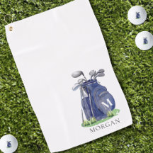 Monograma Azul Marinho Personalizado para Golfista