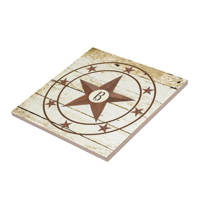 Monograma azulejo de roda em estrela russa (Lateral)