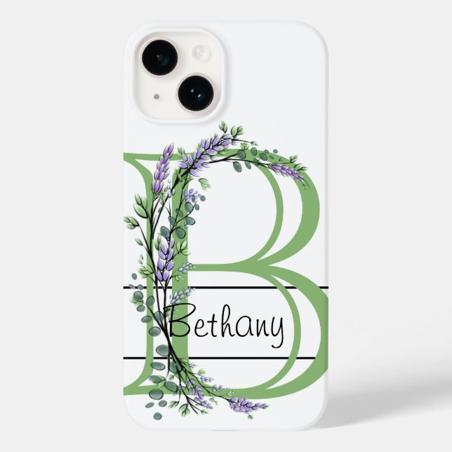 Monograma B Lavanda Eucalyptus (Verso)