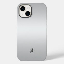 Monograma Cinza Rústica de Teal Personaliza Unisex