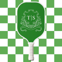 Monograma Clássico Crest em Verde Caçador