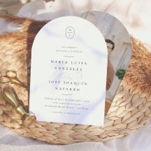 Monograma - Convite Formal de Boda Elegante