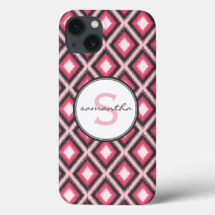 Monograma cor-de-rosa de Ikat
