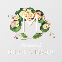 Monograma da Garota de Ferida do Chá de panela da