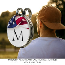 Monograma de Bandeira Americana Moderna
