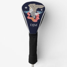 Monograma de Banner de Águia Americano