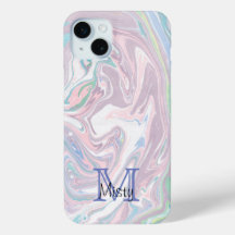 Monograma de bolhas roxas