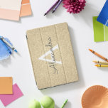 Monograma de brilho Dourado e de brilho<br><div class="desc">Dourada Faux Glitter e Sparkle Elegant Monogramcase. Esse caso pode ser personalizado para incluir seu nome inicial e próprio.</div>
