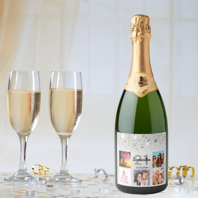 Monograma de colagem de fotos de aniversário (Criador carregado)