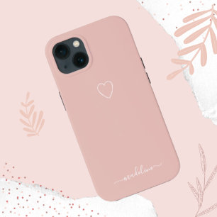 Monograma de Coração Rosa