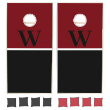 Monograma de Cores da Equipe da Garnet & Black Col