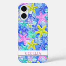 Monograma de Estrela-do-Mar em Aquarela