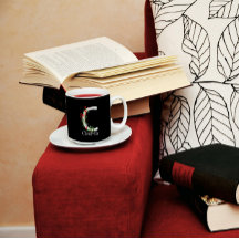 Monograma de flor silvestre de aquarela caneca pre