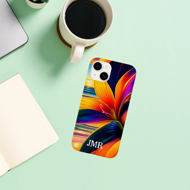 Monograma de Flores Tropicais de Paraíso (Criador carregado)