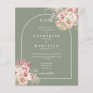 Monograma de Fotos de Grama Verde Pampas Grass