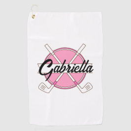 Monograma de Golfe Personalizado Rosa